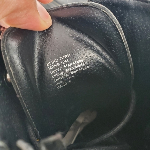 Kenneth Cole Unlisted Shoe Men 12 M Blind Turn Zip Up Boots Black - Picture 4 of 10